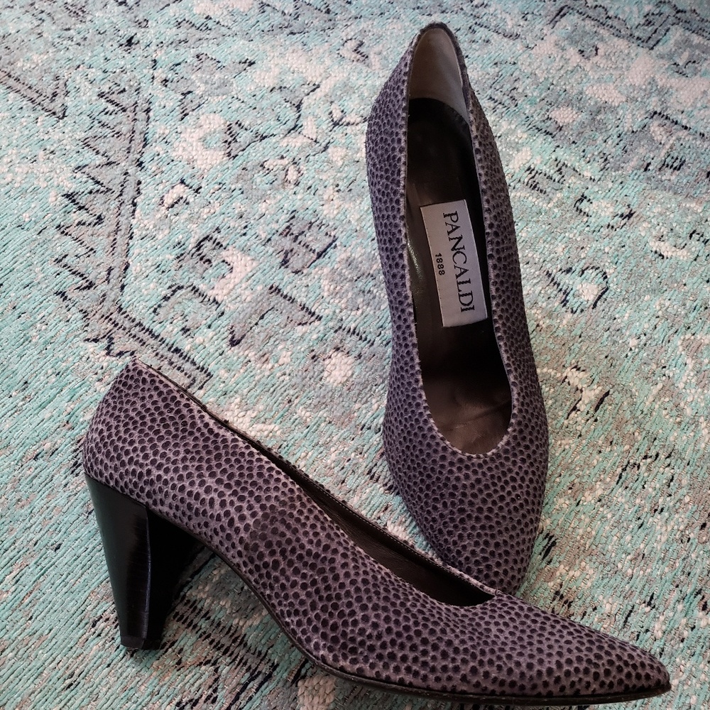 Pancaldi 1888 Gray Speckled Heel